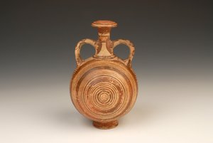 Aryballos Pilgrim Flask 1400-1370 av. J.-C. terre cuite - Mycenaean