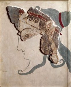 Art mycénien : tête féminine