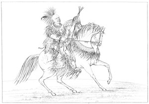 Keokuk à cheval, Rock Island, Upper Mississippi, 1841 - Myers and Co