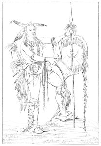 Guerrier Sac ou Fox, Rock Island, Haut Mississippi, 1841