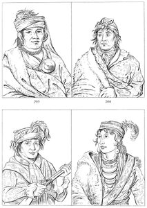 Chefs séminoles, Fort Moultrie, Caroline du Sud, 1837-1838 1841