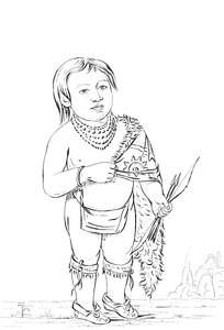 Chef amérindien de six ans, 1841 - Myers and Co