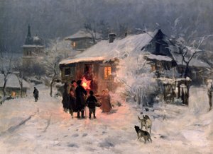 Le chant de Noël en Ukraine - Mykola Kornylijowytsch Pymonenko