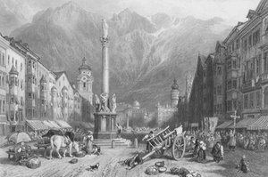 Innsbruck (gravure) - Myles Birket (after) Foster