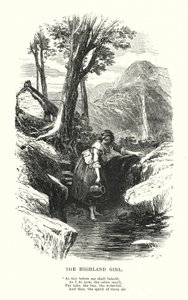 William Wordsworth : La Fille des Highlands (gravure)