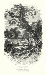 William Wordsworth : Nous sommes sept (gravure) - Myles Birket (after) Foster