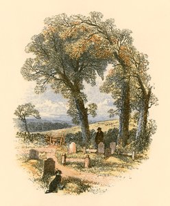 Scène de cimetière - Myles Birket Foster