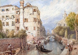 Un canal latéral à Venise - Myles Birket Foster