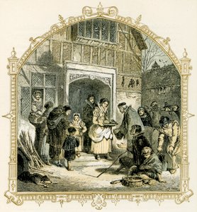 Scène de Noël élisabéthaine - Myles Birket Foster
