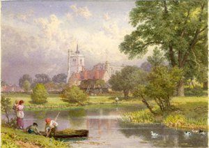 Elstow, Bedfordshire (lieu de naissance de John Bunyan) - Myles Birket Foster