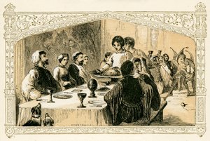 Festin de Noël médiéval - Myles Birket Foster