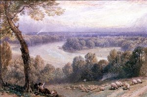 La Tamise depuis Richmond Hill - Myles Birket Foster
