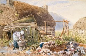 Jour de lessive à Balmarcara, vers 1860 - Myles Birket Foster
