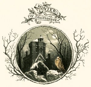 Hiver par William Shakespeare - Myles Birket Foster