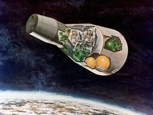 Un module lunaire de la NASA, années 1970