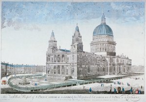Cathédrale Saint-Paul, Cité de Londres, 1755 - NJB de Poilly
