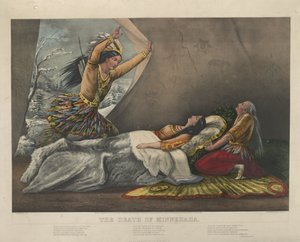 La mort de Minnehaha, 1867 - Nathaniel Currier
