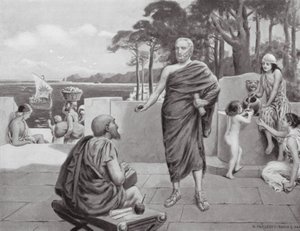 Thucydide en exil (lithographie) - N. Prescott Davies