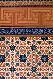 Décoration architecturale, mosaïque, y compris la bordure, pub.1883 - N. Simakoff