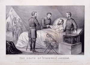 La mort de "Stonewall" Jackson (litho) - N. and Ives J.M. (1824 95) Currier