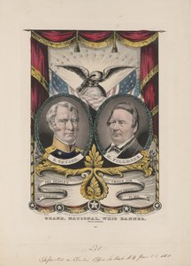 Grand bannière nationale Whig, vers 1848 - Currier and Ives