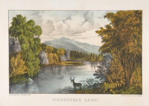 Lac Moosehead, Maine - Currier and Ives