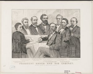 Le président Hayes et son cabinet, vers 1877