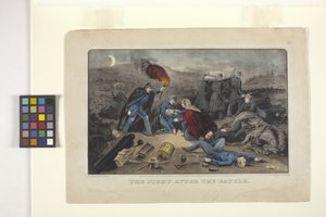 La nuit après la bataille - N. and Ives J.M. (1824 95) Currier