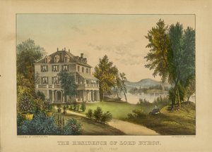 La résidence de Lord Byron - Currier and Ives