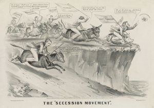 Le "mouvement de sécession" - Currier and Ives