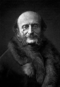 Compositeur français Jacques Offenbach (1819-1880) vers 1876 (photo n/b)