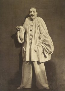 Pierrot riant (mime français Charles Deburau), photo de Gaspard-Félix Tournachon alias Nadar, vers 1855 - Nadar