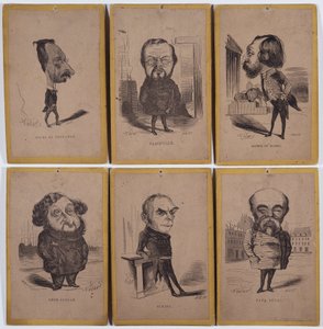 6 Portraits-Charge : Jules de Premaray (Jules Martial Regnault - Nadar