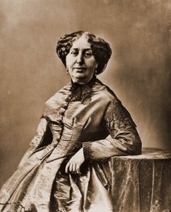 Portrait de George Sand (Aurore Dupin, Baronne Dudevant) (1804-1876), romancière (photo) - Nadar