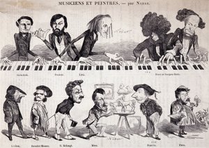 La série « Musiciens et Peintres » de « Le Petit journal pour rire » - Nadar