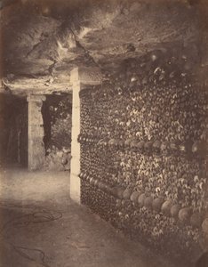 Catacombes, Paris, avril 1862 - Nadar