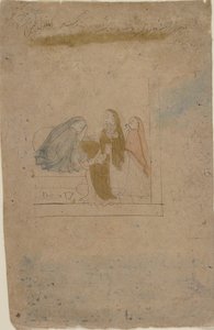 Une dame avec des serviteurs, vers 1775-1780