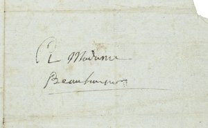 Lettre à Joséphine de Beauharnais