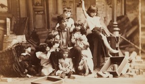 Groupes de personnages : danger menaçant - Napoleon Sarony