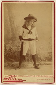 Tommy Russell, dans le rôle du Petit Lord Fauntleroy - Napoleon Sarony