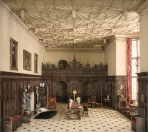 E-1: Grande salle anglaise de la fin de la période Tudor, 1550-1603