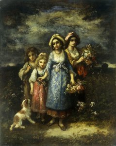 Les cueilleurs de fleurs, 1873 - Narcisse Virgile Diaz de la Peña