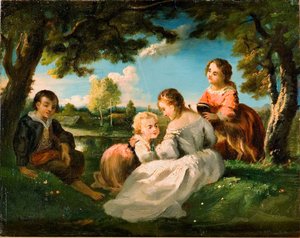 Enfants jouant - Narcisse Virgile Diaz de la Peña