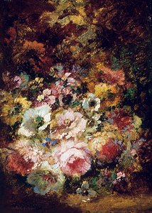 Fleurs - Narcisse Virgile Diaz de la Peña