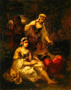 Quatre jeunes espagnoles, vers 1844-60