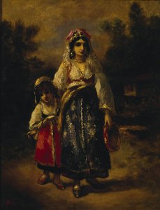 Femme et fille - Narcisse Virgile Diaz de la Peña