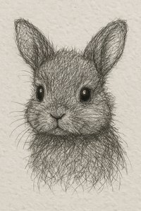 Joli dessin de petit lapin - Natalie Bruns