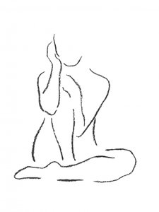 Élégante silhouette assise - Natalie Bruns