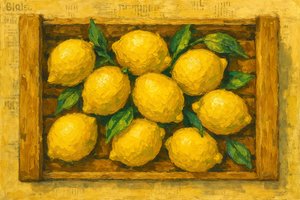 Citrons frais en caisse - Natalie Bruns