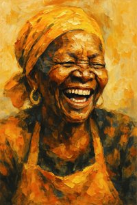 Portrait « Rire doré »